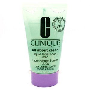 Clinique All About Clean Liquid Facial Soap Mild 1oz each Travel Size, Lot of 5